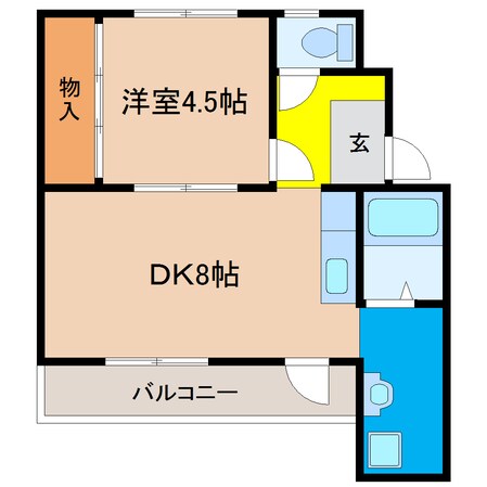 ドミールサニー緑町　２号棟の物件間取画像